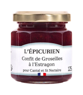 Pot de confit de groseille à l’estragon L’Épicurien.