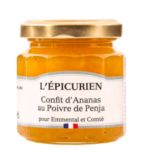 Pot de confit d’ananas au poivre de Penja L’Épicurien.