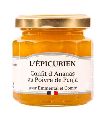 Pot de confit d’ananas au poivre de Penja L’Épicurien.