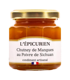 Pot de chutney Mangue Sichuan L’Épicurien.