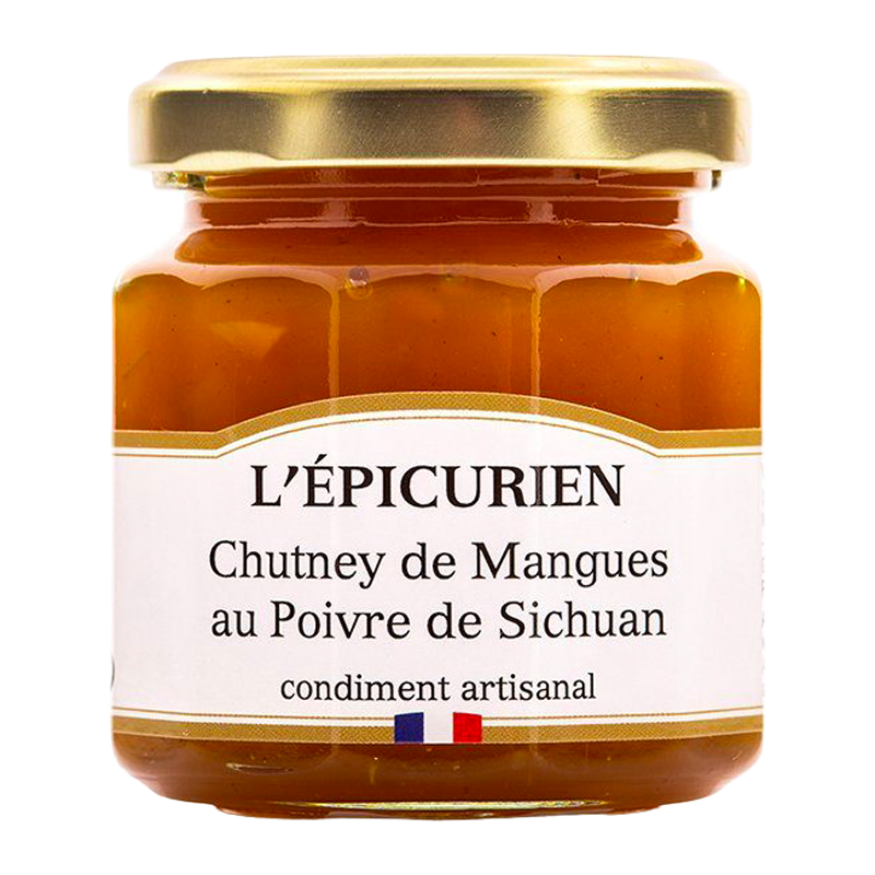Pot de chutney Mangue Sichuan L’Épicurien.