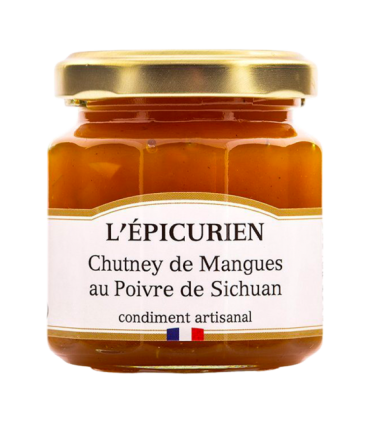 Pot de chutney Mangue Sichuan L’Épicurien.