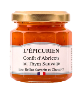 Pot de confit Abricot Thym sauvage L’Épicurien.