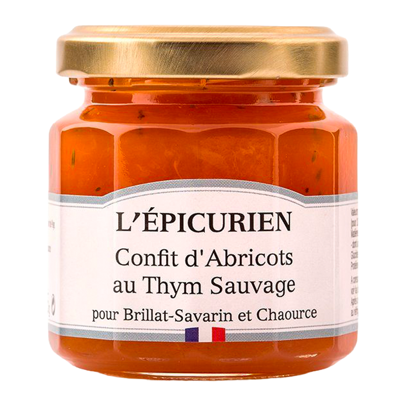 Pot de confit Abricot Thym sauvage L’Épicurien.