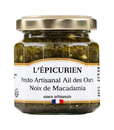 Pot de pesto Ail des ours Noix de macadamia L’Épicurien.