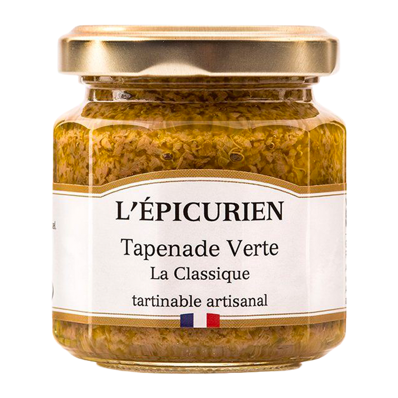 Pot de tapenade verte L’Épicurien.