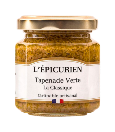 Pot de tapenade verte L’Épicurien.