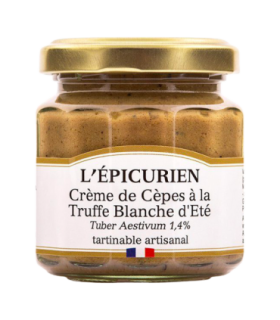 Pot de crème de cèpes à la truffe blanche L’Épicurien.