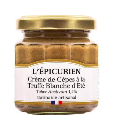 Pot de crème de cèpes à la truffe blanche L’Épicurien.