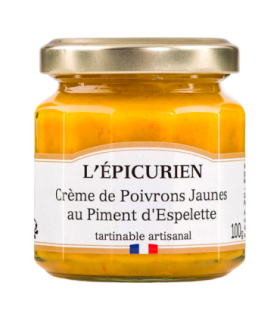 Pot de crème de poivron jaune au piment d’Espelette L’Épicurien.