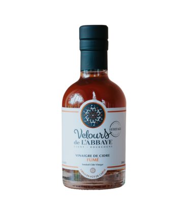 Flacon de vinaigre Cidre fumé Velours de l’Abbaye.