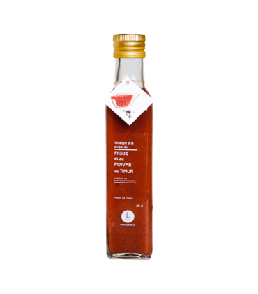 Bouteille de vinaigre Figue Timut Moulins de Bresse.