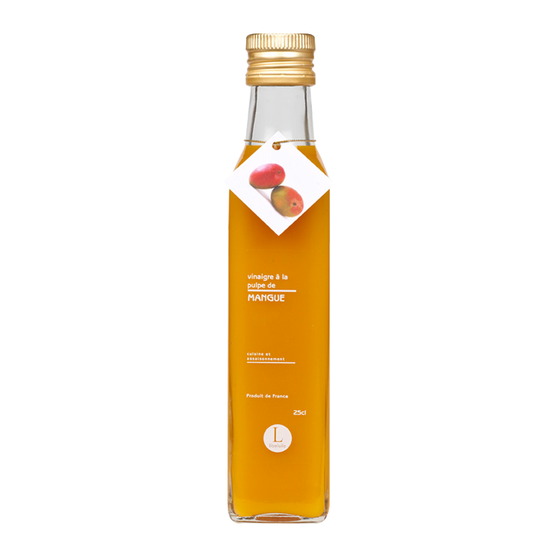 Bouteille de vinaigre Mangue Moulins de Bresse.