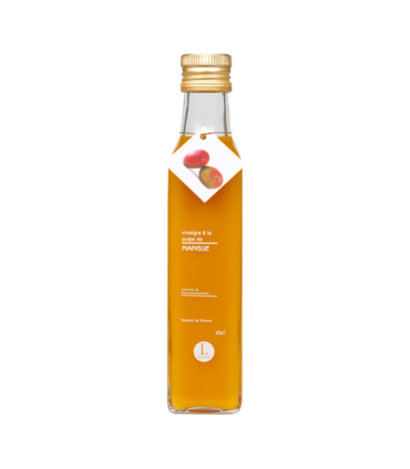 Bouteille de vinaigre Mangue Moulins de Bresse.