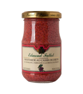 Pot de moutarde au cassis de Dijon Edmond Fallot.