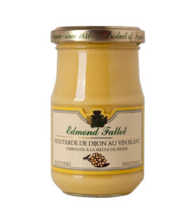 Pot de moutarde au vin blanc Edmond Fallot.