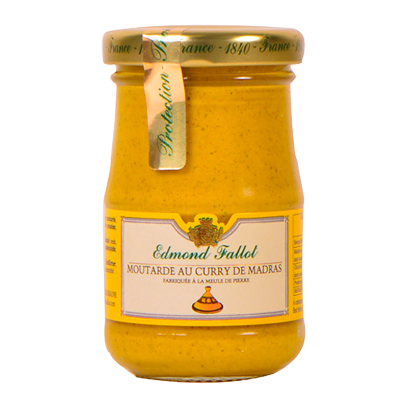 Pot de moutarde au curry de Madras Edmond Fallot.