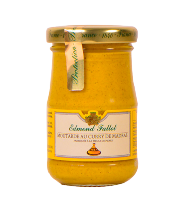 Pot de moutarde au curry de Madras Edmond Fallot.