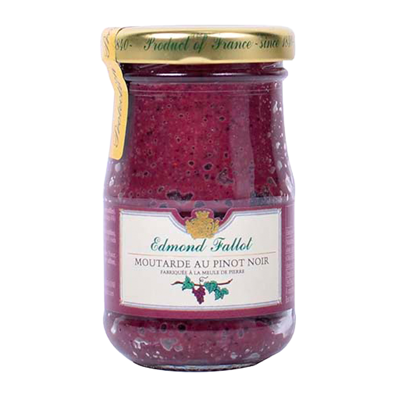 Pot de moutarde au pinot noir Edmond Fallot.