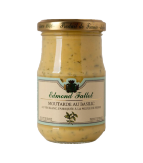 Pot de moutarde au basilic Edmond Fallot.