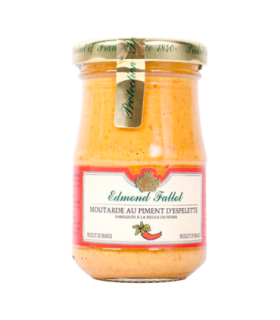 Pot de moutarde au piment d’Espelette Edmond Fallot.