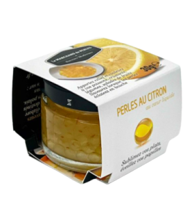 Pot de Perles de Saveurs Citron Saveurs Modernes, avec son étui.
