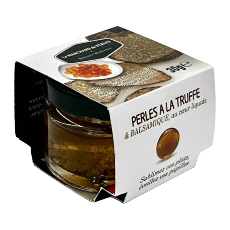 Pot de Perles de Saveurs Truffe Saveurs Modernes, avec son étui.