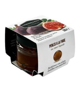 Pot de Perles de Saveurs Figue Saveurs Modernes, avec son étui.