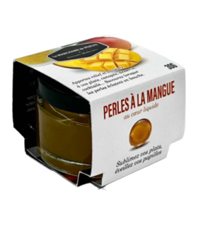 Pot de Perles de Saveurs Mangue Saveurs Modernes, avec son étui.