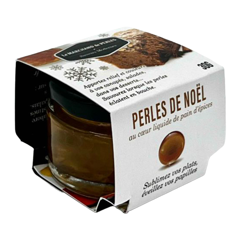 Pot de Perles de Saveurs Pain d’épices Saveurs Modernes, avec son étui.