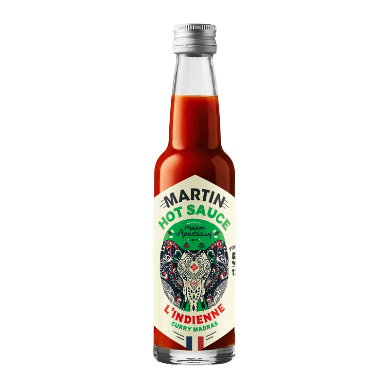 Bouteille de sauce L’Indienne Maison Martin.