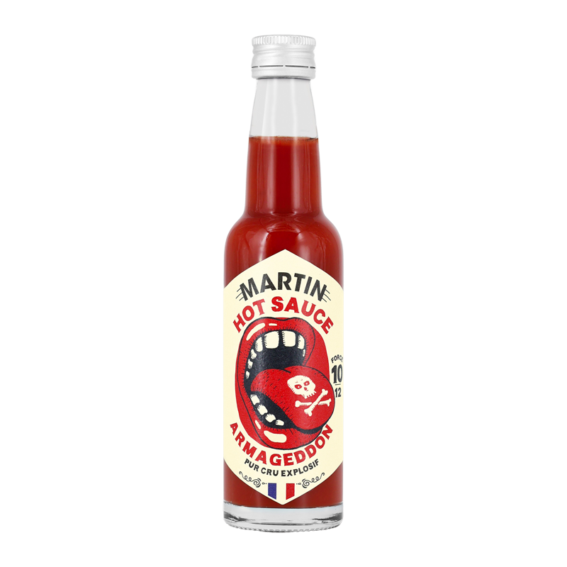 Bouteille de sauce Armageddon Maison Martin.