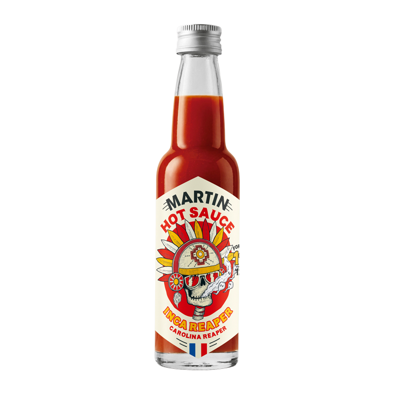 Bouteille de sauce Inca Reaper Maison Martin.
