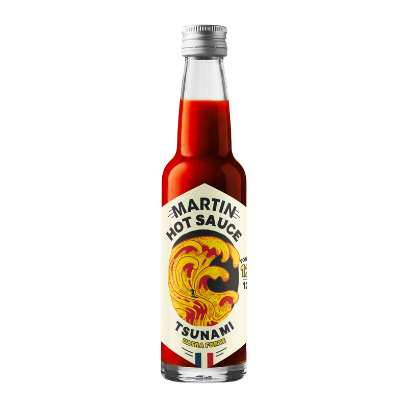 Bouteille de sauce Tsunami Maison Martin.