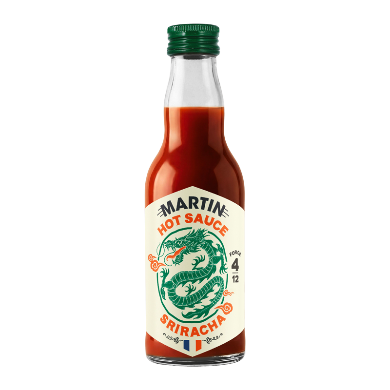 Bouteille de sauce Sriracha Maison Martin.