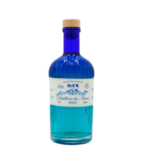 Bouteille de gin de la Distillerie des Aravis.