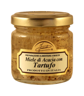 Pot de miel à la truffe Inaudi.