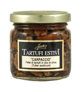 Pot de carpaccio de truffe noire Inaudi.