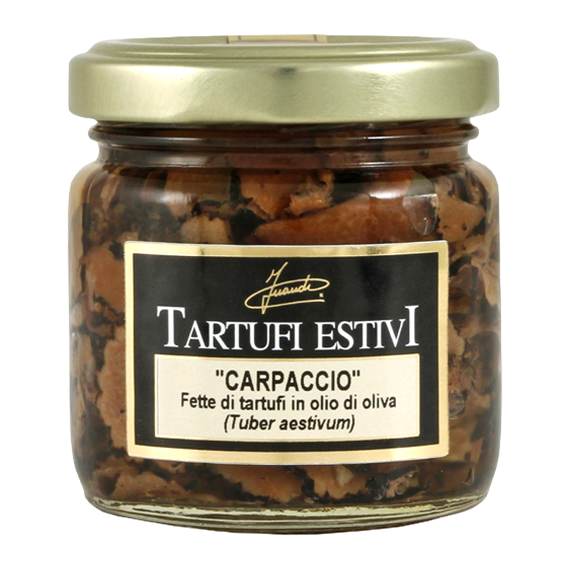 Pot de carpaccio de truffe noire Inaudi.