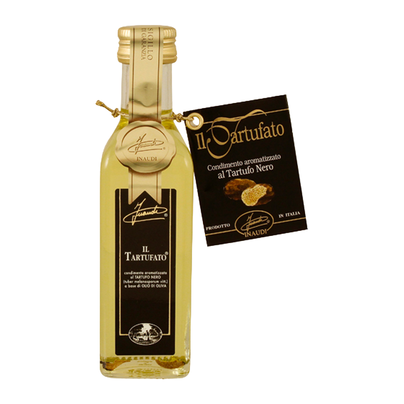 Bouteille d’huile d’olive Truffe noire Inaudi.