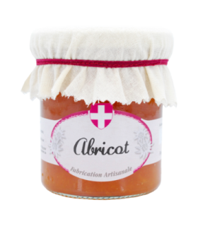 Pot de confiture d’abricot Savoa.