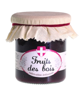 Pot de confiture de fruits des bois Savoa.