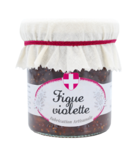 Pot de confiture de figues violettes Savoa.