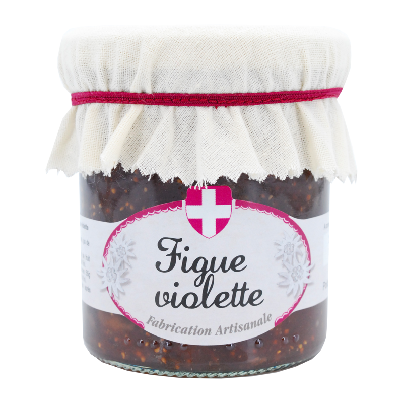 Pot de confiture de figues violettes Savoa.