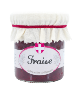 Pot de confiture de fraise Savoa.