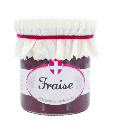 Pot de confiture de fraise Savoa.