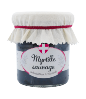 Pot de confiture de myrtille Savoa.