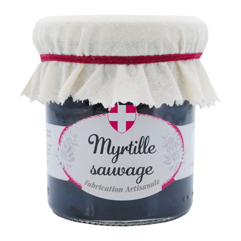 Pot de confiture de myrtille Savoa.