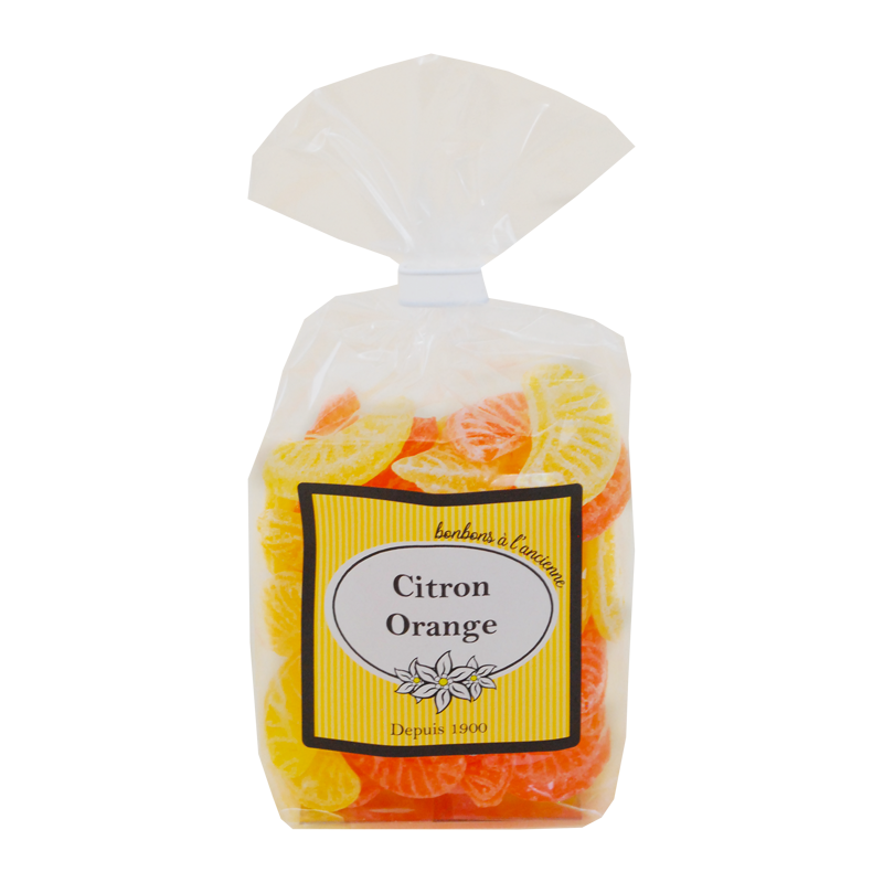 Sachet de bonbons Citron Orange Savoa.