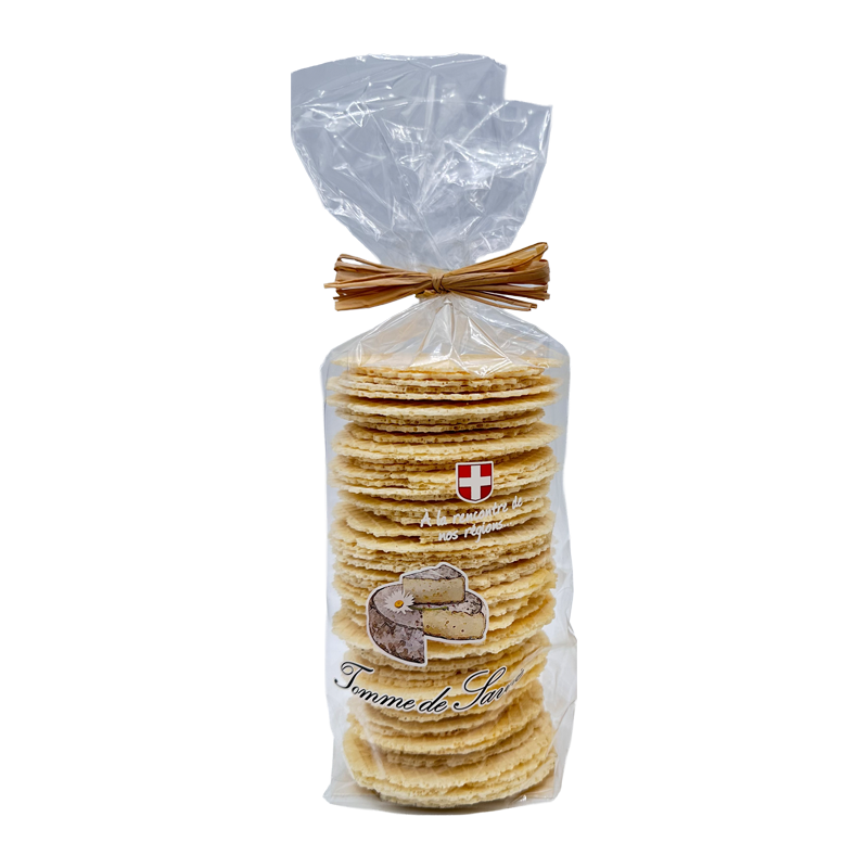 Sachet de bricelets à la tomme L’Atelier des Gourmets.